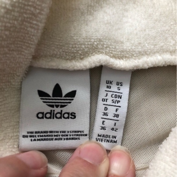 Adidas Women's Cowl Neck Cream Sweater Tank - Picture 6 of 10